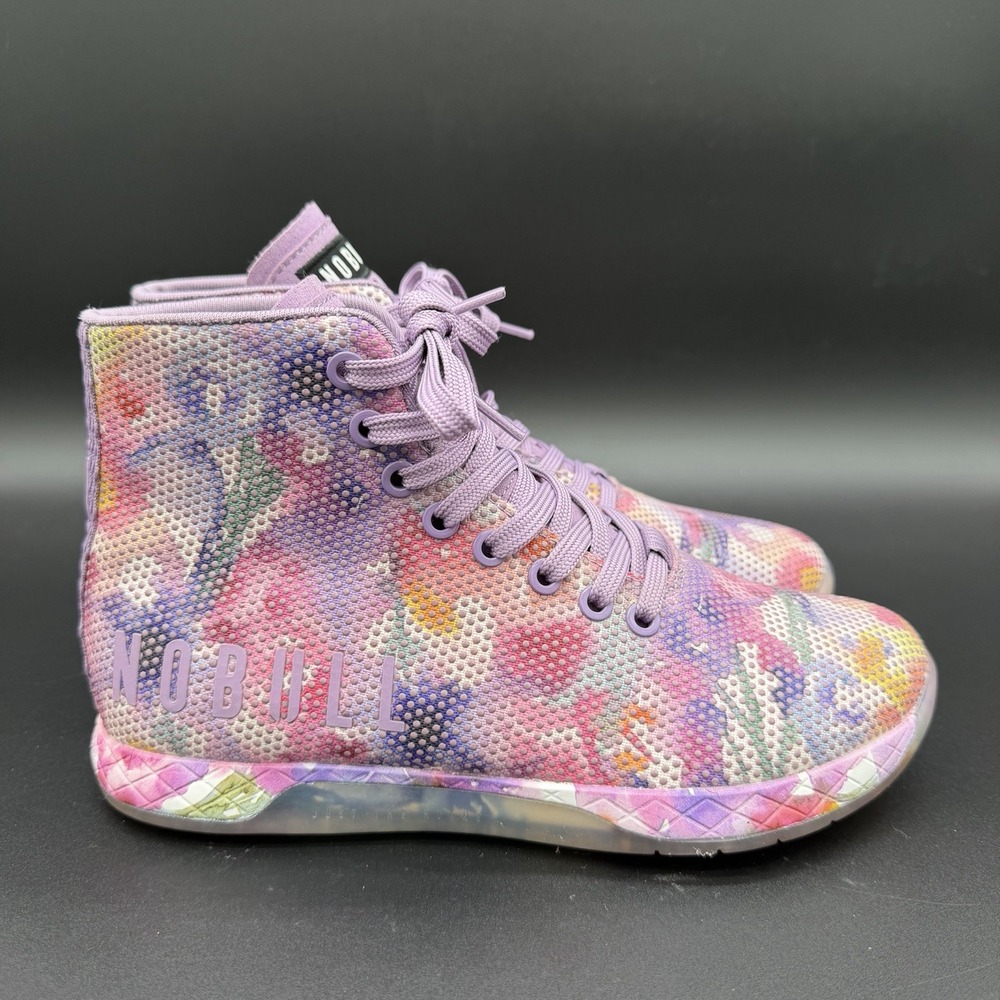 NOBULL Floral Bouquet Outwork Sneaker High-Top Trainer Super Fabric W7/M5.5